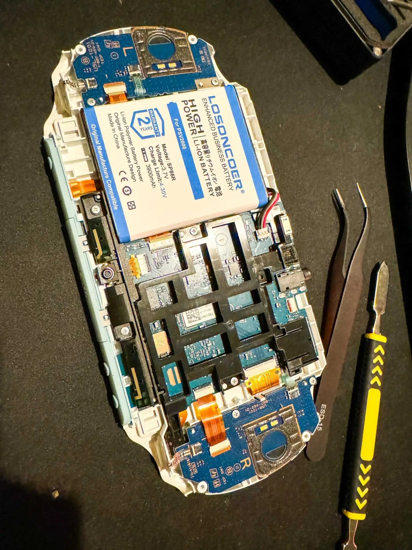 XL Akku verbauen PSVita 2000 - 3DSRenew