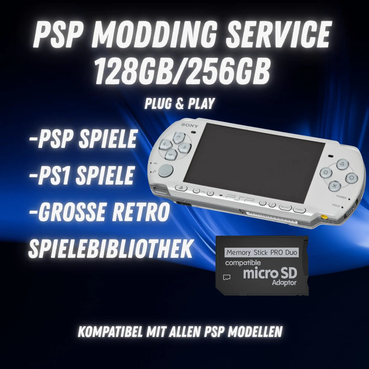 PSP DIY Modding Service, Modde deine PSP in unter 2 Minuten