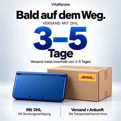 Versand meist innerhalb von 3–5 Tagen mit DHL. Die Transportzeit kommt hinzu.