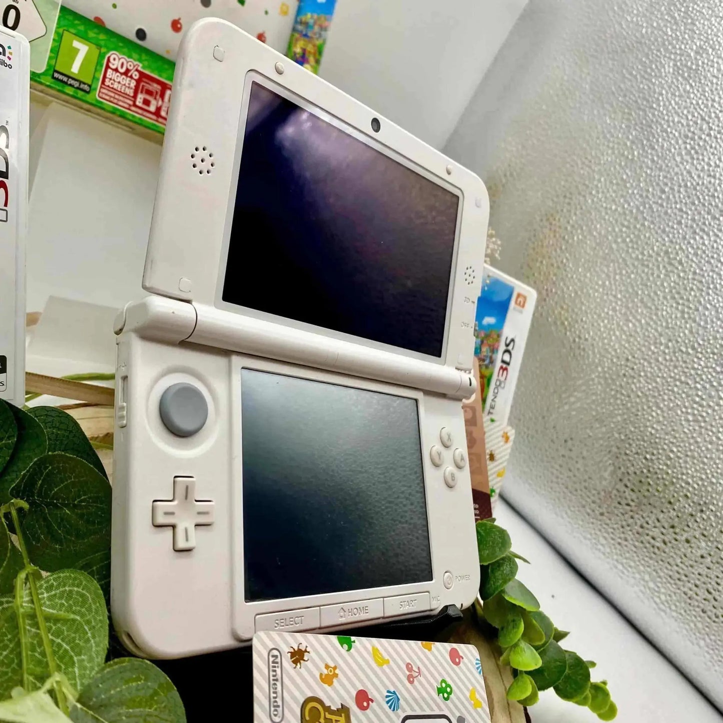 Nintendo 3DS XL weiß Animal Crossing gemoddet - VitaRenew