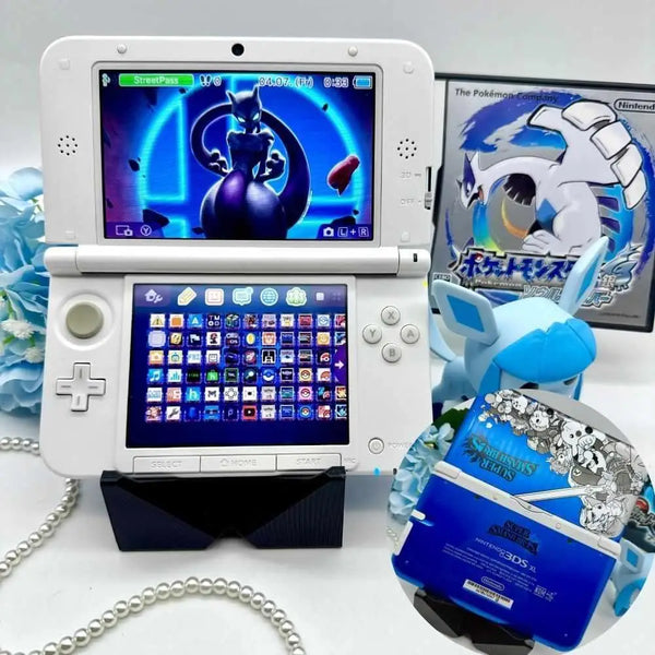 Nintendo 3DS XL white blue Smash Bros