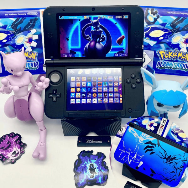 Nintendo 3DS XL schwarz blau Pokemon XY