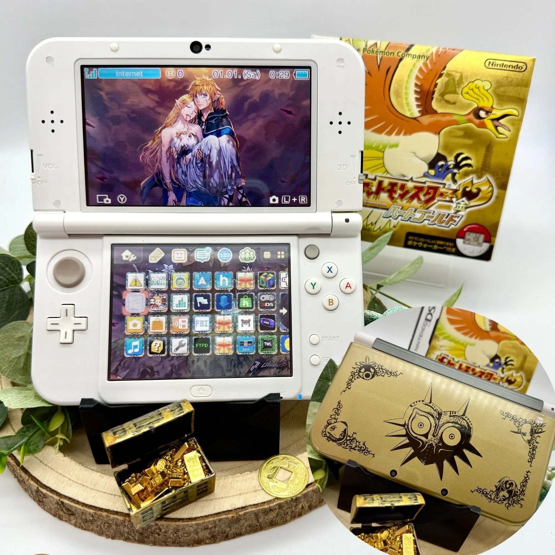 New 3DS XL Weiß Majoras Mask