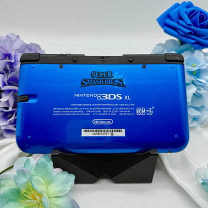 Nintendo 3DS XL black blue Smash Bros