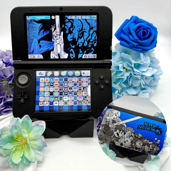 Nintendo 3DS XL black blue Smash Bros