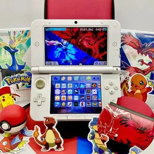 Nintendo 3DS XL white red Pokemon XY