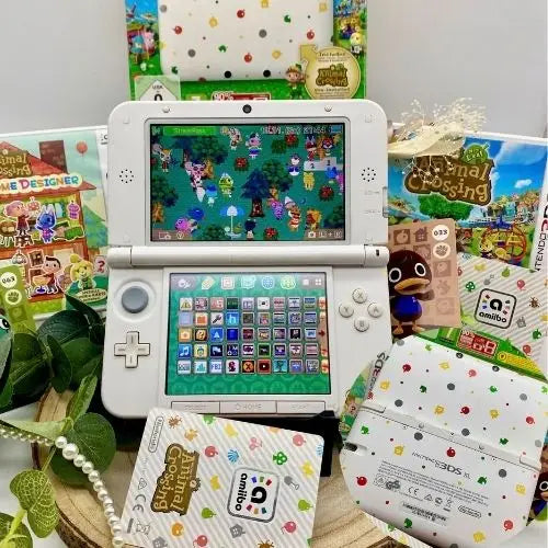 Nintendo 3DS XL white Animal Crossing