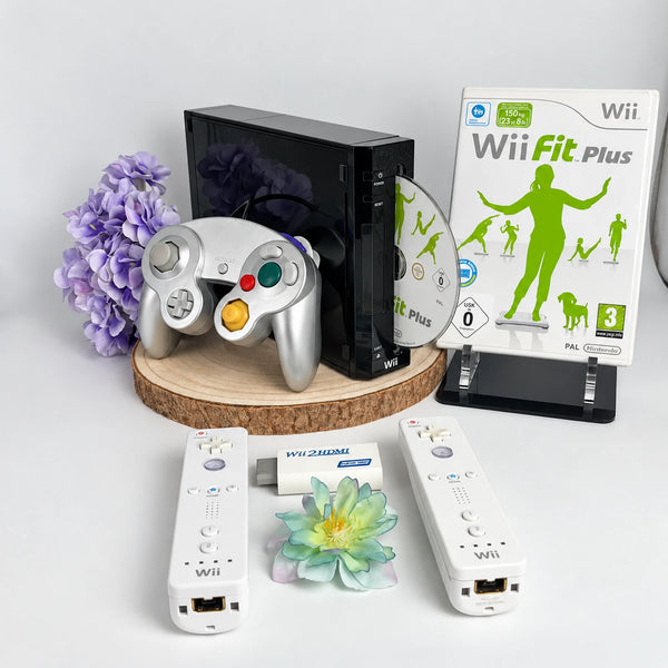 Nintendo Wii in schwarz